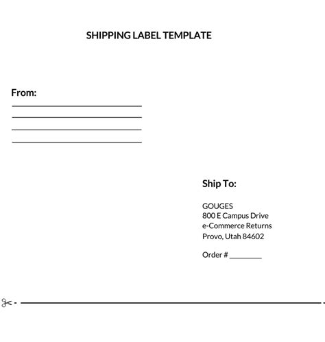 free shipping labels to print